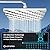 HOPOPRO 9 Inches Square Rain Shower Head Large Rainfall Shower Head High Pressure Fixed Showerhead for Luxury Shower Experience Tool Free Installation