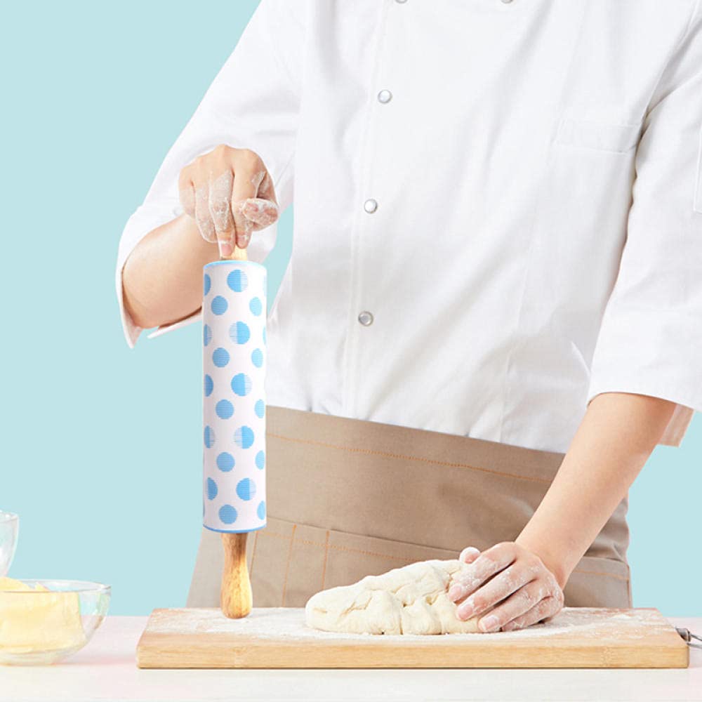 Nudelhölzer Antihaft-Nudelholz Holzgriff Roller Küche Backen Kochwerkzeug,Nudelholz