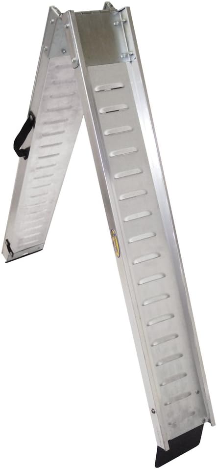 Motorsport Products 91-7101 Silver 7' Folding Aluminum V-Ramp