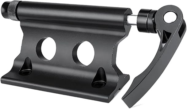 Bike Front Fork Quick Release Retaining Clip Dismountable Attaching Clamp Portable Cycling Part, Black