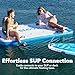 SLOOSH Inflatable Floating Dock, 8X5FT Inflatable Dock Floating Platform, Portable Air Dock Platform Fit for Pool, Lake, Beach with Non-Slip Surface