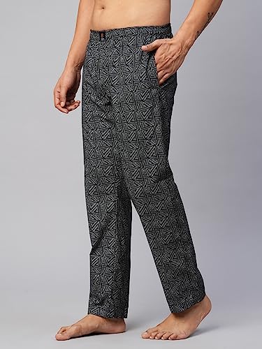 Image of Urban Scottish Men's Lounge Pants 100% Cotton Men's Lounge Night Pant Comfortable Leisure-Wear Lower with an Elastic Waist-Band and Regular Fit Track Pants, Machine Washable Stay at Home