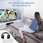 Long Cord Wired Headphones for tv, Over Ear Headphone tv Watching for Seniors with Extra Long Cord, Universal 3.5mm AUX Audio(9.6FT)