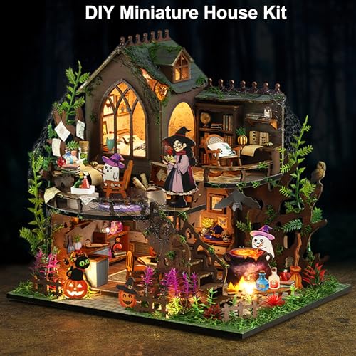 Mini kits de construction de maison cadeau famille bibliothèque - 5