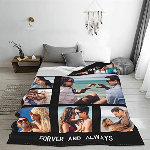 Easycosy personalisierte Decken für Paare Geschenke Benutzerdefinierte Bild werfen Decke Personalisierte Foto werfen für Freundin Ihr Geburtstag Anniversay Ideen 150×200cm