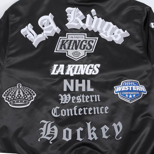 Image of Pro Standard Mens NHL Old English Satin Jacket