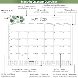 20252026magneticcalendarforrefrigeratormay2025dec202620monthlyfridgecalendar11x85withstrongmagnetsthickerpaperhardcardboardprioritiesnotesyearlyoverview Urban Country Home Decor 2025 2026 magnetic calendar for refrigerator may 2025 dec 2026 20 monthly fridge calendar 11 x 85 with strong magnets thicker paper hard cardboard prioritiesnotes yearly overview urban country home decor