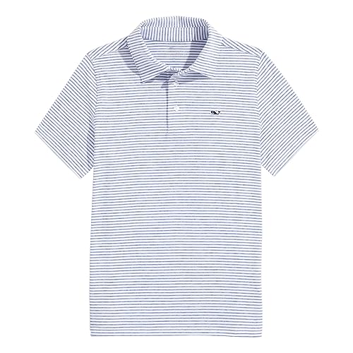 Image of Vineyard Vines Kids Bradley Stripe Sankaty Polo (Toddler /Little Kids /Big Kids)