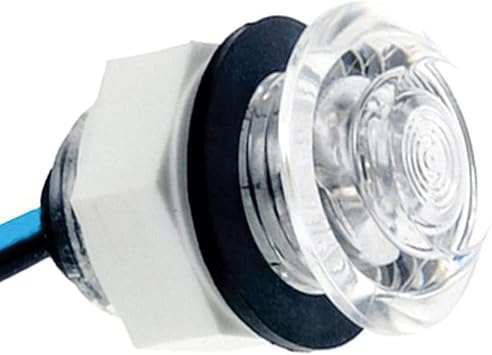 T-H Marine Dome Head Livewell Light - Fully Potted Submersible Waterproof LED for Livewell Illumination - Neoprene Sealing Gasket - 1 Inch Hole Install - 1-7/8 Inch OD - White