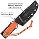 SCHNITZEL TRI - Outdoormesser mit Kydex-Scheide und Dangler Tragesystem - Bushcraft Jagdmesser Outdoor Messer Freizeitmesser Erwachsene (Orange)