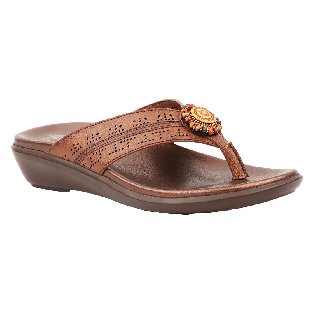 Premium Laser Cut Strap with Elegant Embellishment Design Slippers For Women's - Everyday Comfort-image-20