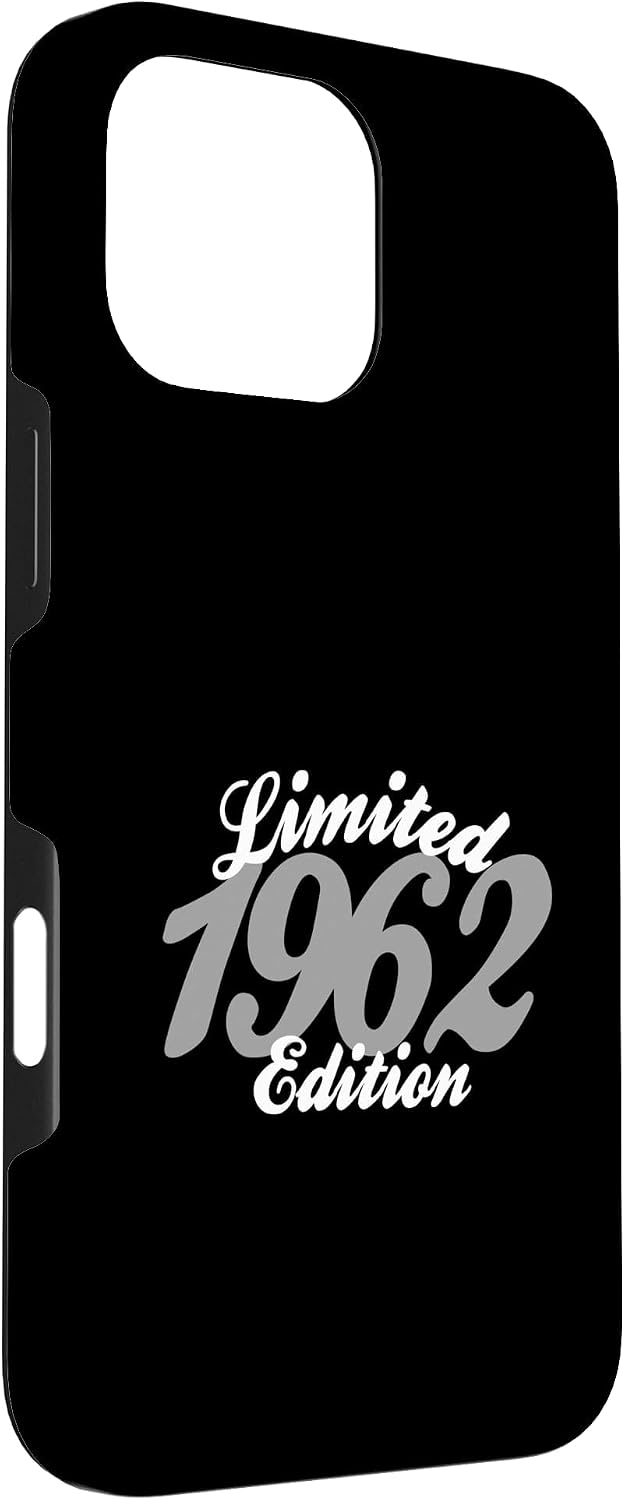 Limited Edition 1962 Happy Birthday Script Born Sixties 62 Case for iPhone 16 Pro Max image 3