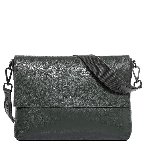 Sac à bandoulière en cuir vert Linnea pour femme