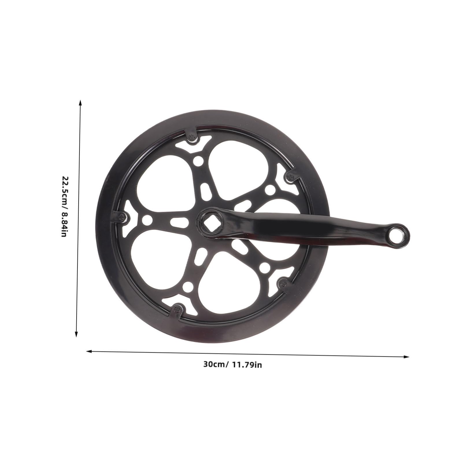 Guarnitura a velocità Singola per Bici Mountain Bike 170 Mm Corona Singola in Ferro Accessorio di Ricambio Resistente per Bici