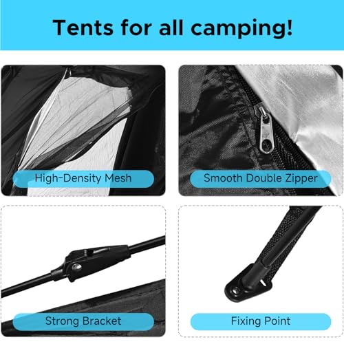 Carpa Lixada Pop-up para 3-4 personas impermeable miniatura 2