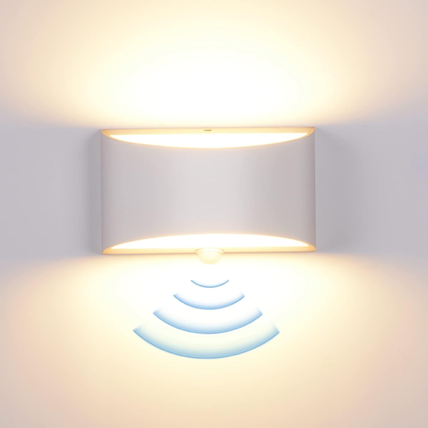 SERDEN LED Motion Sensor Light Indoor Wall Sconce, Motion Sensor Wall Light Indoor Sconce Wall Aluminum Modern Wall Sconce for Living Room Hallway Stair 7W Warm White 3000K
