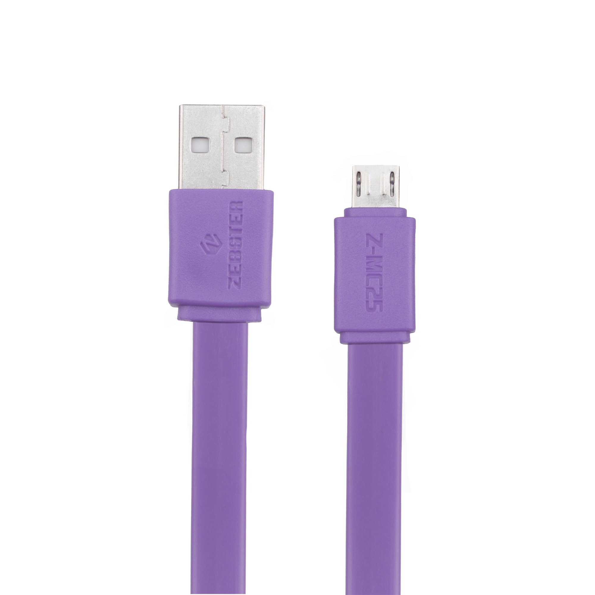 ZEBSTER Z-MC25 USB to Micro USB Cables,3A, 25cm cable, Mobile/Laptop Compatible(Lavender) (B0C6B256PW) Amazon Price History, Amazon Price Tracker