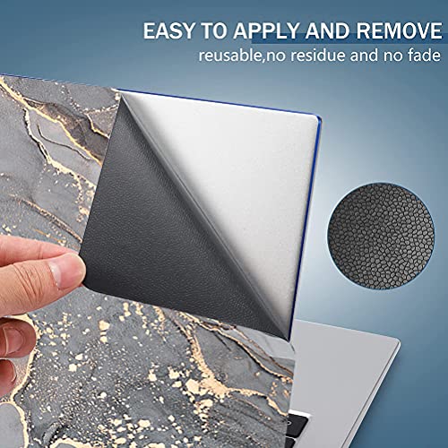 Laptop Skin Sticker Decal,13.3" 14" 15" 15.4" 15.6 Inch Laptop Universal Vinyl Skin Sticker Cover,Dustproof Waterproof Reusable Art Decal Protector With Free 2 Wrist Pads (Marble 4) #TOP3