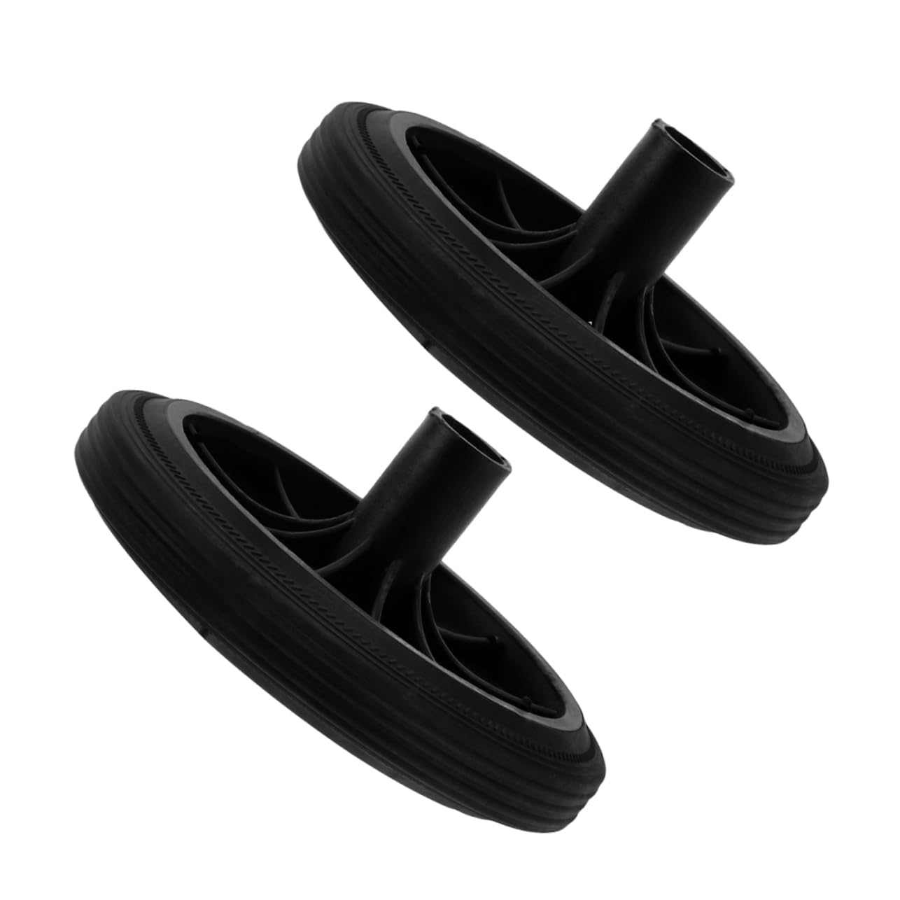 Cabilock 2 Set Ruote Per Bidoni Della Spazzatura Da Esterno Accessori Per Bidoni Della Spazzatura Ruota Di Ricambio Per Pattumiera Ruote Per Pattumiera Black Gomma Da Cancellare 2 Pezzi * 2