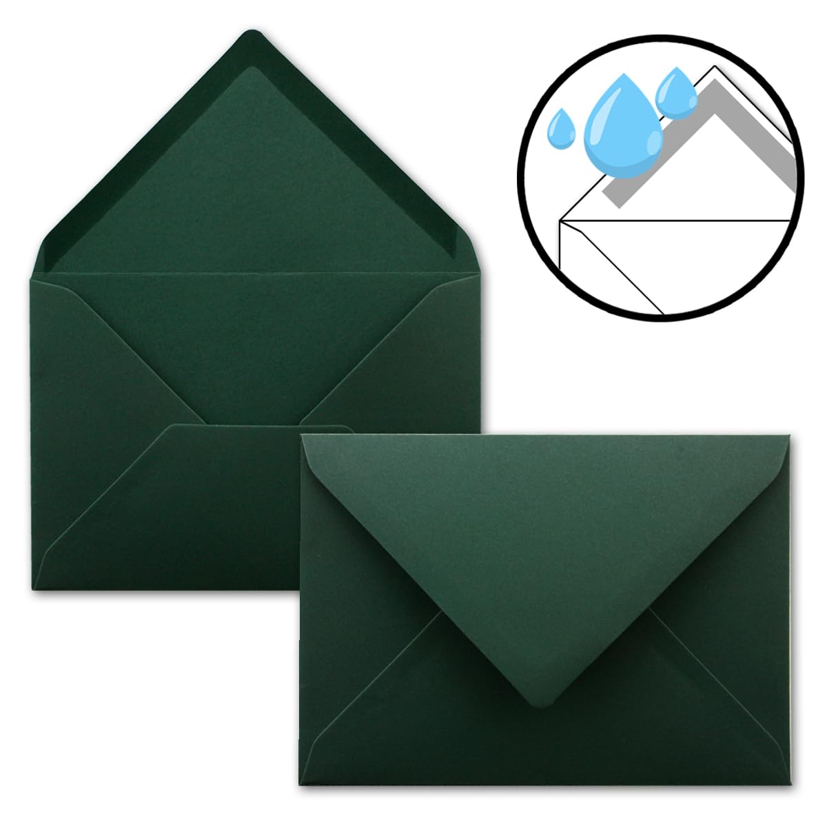 75 Envelopes DIN C5 22 x 15.5 cm Wet Seal, No Window, Christmas Design, Greeting Cards - Image 3