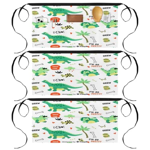 Tablier court de chef pour cuisine et nettoyage de la maison multicolore