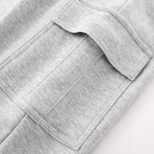 Cargo Sweatpants for Boys Girls Kids Unisex Baggy Jogger Pants Elastic Waist Fall Sweat Pants with Multi Pockets4