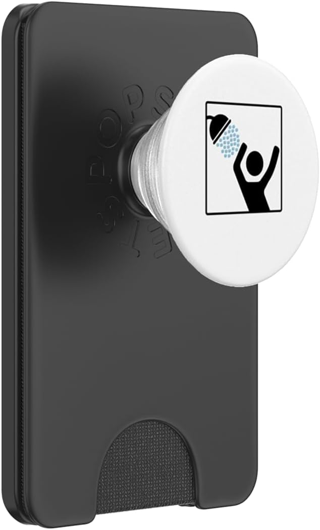 Cold Shower Person Ice Bath PopSockets PopWallet for MagSafe