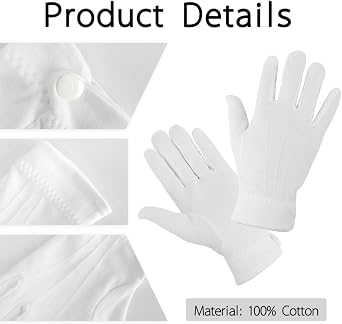 White Gloves White Gloves Women Costume White Gloves Men Cotton Gloves White Cotton Gloves