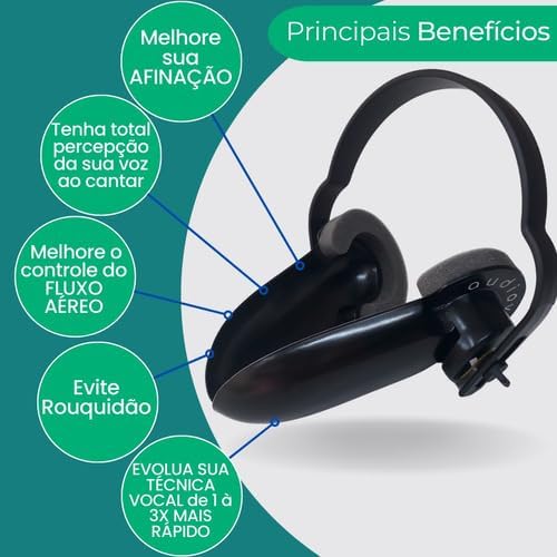 Fone de Monitoramento Vocal Modelo MID Retorno Auditivo Audiovoicer Retorno Vocal Acústico Feedback Vocal Para Treino vocal Monitor Vocal Fone de Monitoramento Vocal Modelo MID Retorno Auditivo Audiovoicer Retorno Vocal Acústico Feedback Vocal Para Treino vocal Monitor Vocal