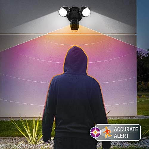 EZVIZ LC1C Black Full HD Outdoor Floodlight Security Camera with PIR, H.265, Starlight Sensor, Advanced Motion Detection, Built-in Siren, Two Way Talk, Supports Micro SD Card