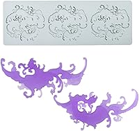 Vista 16 de TUKE Moldes de silicona de hojas huecas, moldes de chocolate con forma de corazón, geometría, molde de silicona 3D, molde de hojas de caramelo