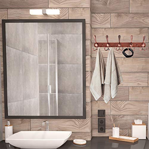 Phingeer Wall Mounted Coat Rack, Heavy Duty Coat Rack With 5 Tri Metal Hooks, Stainless Steel Coat Hooks For Hanging Coats, Jacket, Hanger, Hat, Bag, Towel, Purse (Antique Copper, 2 Packs) #TOP1