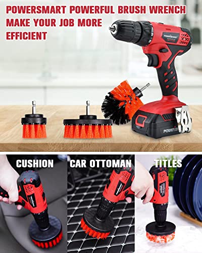 Powersmart Cordless Drill Driver, 20V Drill Driver Brushes, 300 In-Lb Torque Impact Drill Driver, 3/8'' Chuck, Power Drill Driver Built-In Led, 1.5Ah Lithium-Ion Battery & Charger Included #TOP3