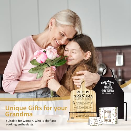 Grandmagiftschristmasgrandmagiftsfromgranddaughteradjustmentcookbookstandwithapronsetrecipebookipadholderforkitchengrandmagrannybirthdaygrandparentsdaygift Urban Country Home Decor Grandma gifts christmas grandma gifts from granddaughter adjustment cookbook stand with apron set recipe bookipad holder for kitchen grandma granny birthday grandparents day gift urban country home decor
