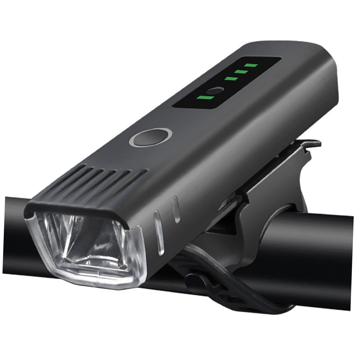 ibasenice Lumières à Induction Phares Vélo Phare D'équitation Black