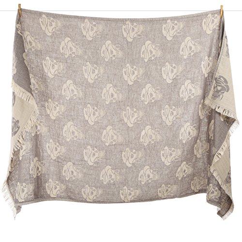 Cacala Medusa Series - Turkish Pestemals And Towels Antrasit #TOP2