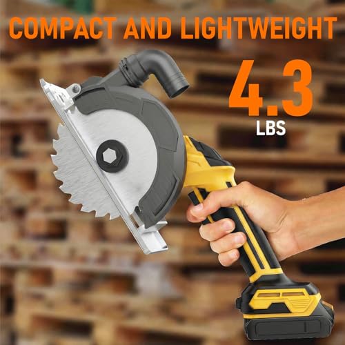 6-Inch Cordless Circular Saw Compatible with DeWalt 20V
