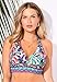 Swimsuits For All Women's Avenger Halter Bikini Top - 12, Rainbow Palms (Plus