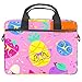 TIZORAX Laptop-Tasche, Cartoon, Gemüse und Früchte in Gläsern, Notebooktasche mit Griff, 38,1 - 39,1 cm, Schultertasche, Aktentasche