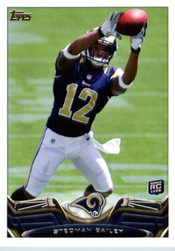 2013 Topps NFL Football Card # 202 Stedman Bailey Rookie Card St. Louis Rams