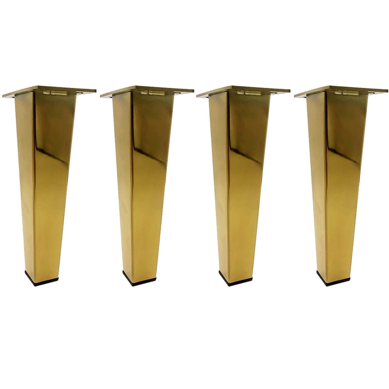 Patas sofá,Patas muebles, Paquete de 4 patas de gabinete de muebles de metal Patas de mesa de sofá de acero inoxidable Patas de muebles de cono cuadrado for armario, sofá, silla, gabinete de baño, mes