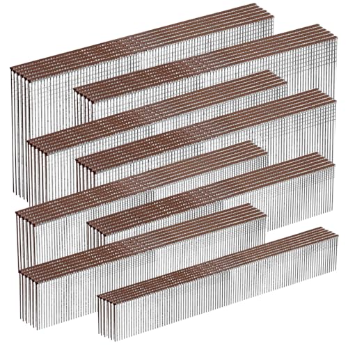 SITLDY 18 Gauge Galvanized Brad Nails Brown T-head 8 Sizes