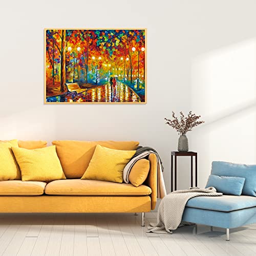 Jigsaw Puzzles 1000 Pieces For Adults Evening Walk On Rainy Day Puzzles Evening Stroll Oil Painting Jigsaw Puzzles For Adults Teens Kids Brain Teaser #TOP6