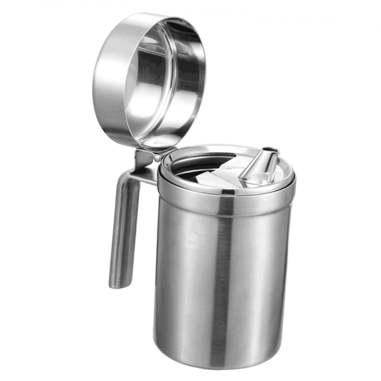 Botella Dispensadora de Aceite Acero Inoxidable Antigoteo con Asa Ergonómica para Cocina Restaurante Barbacoa Almacenamiento Seguro