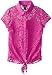 Dream Star Big Girls' Lace Shirt with Layering Tank