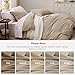 Bedsure Light Brown Oversized King Duvet Cover - 3 Pieces Prewashed Cotton-Like Polyester Soft Bedding Set, Includes 1 Duvet Cover 120x98 Inches with Zipper Closure & 2 Pillow Shams, No Comforter