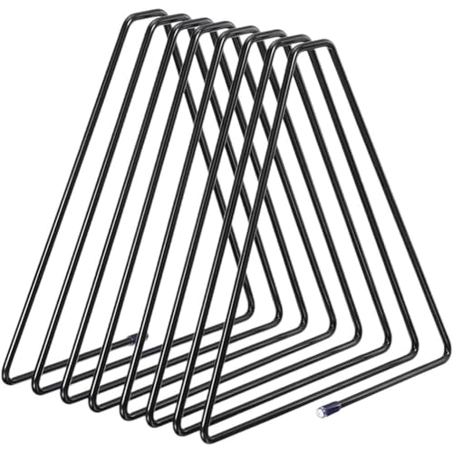 Ymxygz Portadocumenti Scrivania Triangolare, Portariviste Scrivania, Portalibri a 7 Scomparti, Portadischi in Vinile in Metallo, Organizer per Documenti E Giornali.