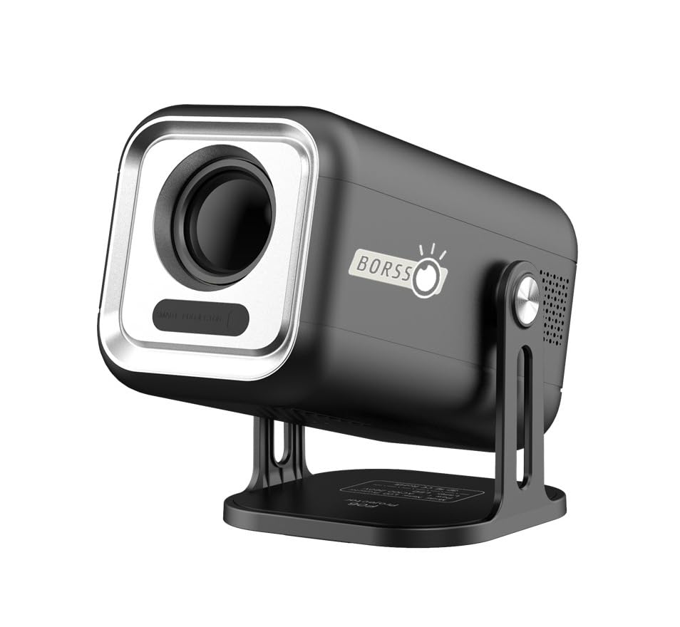 Image of BORSSO Pixel GO PRO Native 1080P Android 13.0, Dual OS, Smart Projector, Voice Control, Full Auto (OA + AF+TILT), 6X Brighter, 4K HDR Support, Netflix, Prime etc, WiFi 6 & BT, HDMI ARC, 3D Support