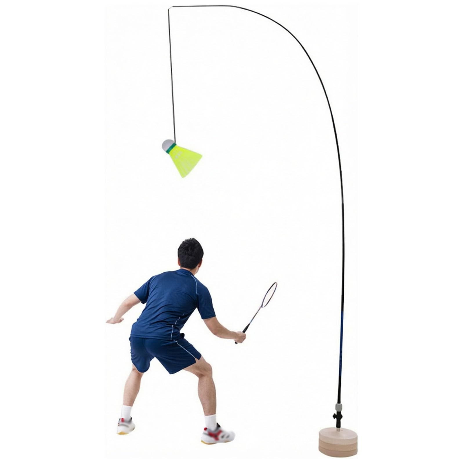 Robot per Lallenamento di Badminton, per Stretching, Esercizi di Agilità E Autoapprendimento, Strumento Regolabile per Lo Sviluppo delle Abilità con La Racchetta.