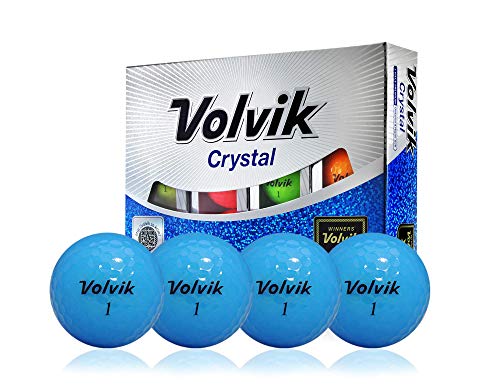 Volvik Crystal 3-piece Golf Ball (Pack of 12), Green